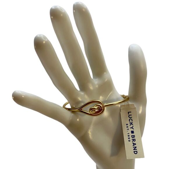 Lucky Brand Gold Toned Love Knot Bracelet. - Picture 3 of 6